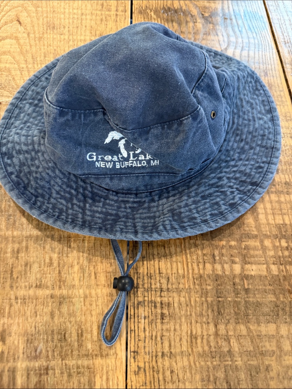 NEW Great Lakes New Buffalo Navy Bucket Hat